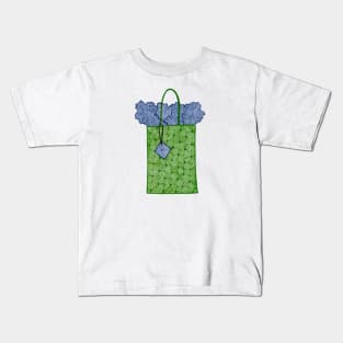 Gift bag (green and blue) Kids T-Shirt